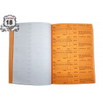 Ticket Book-Square Counter Book-Orange